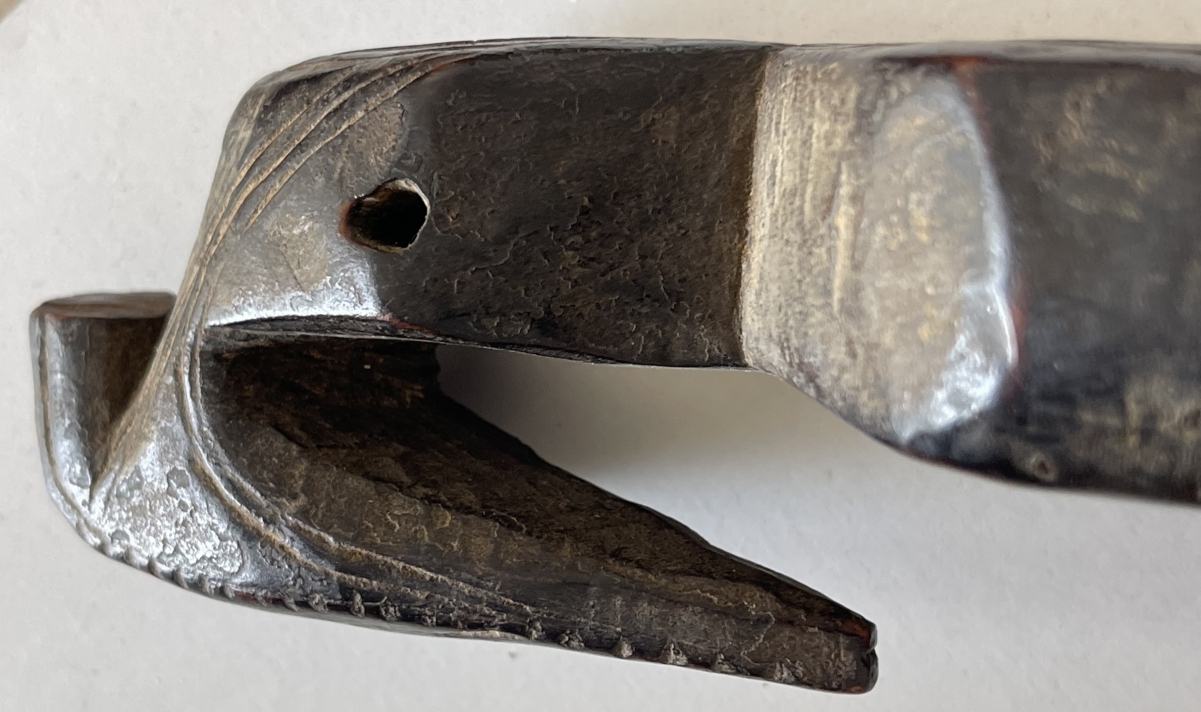 Antique Baoulé Zoomorphic Bird Loom Pulley Bracket, Ivory Coast African Tribal Art – Image 4
