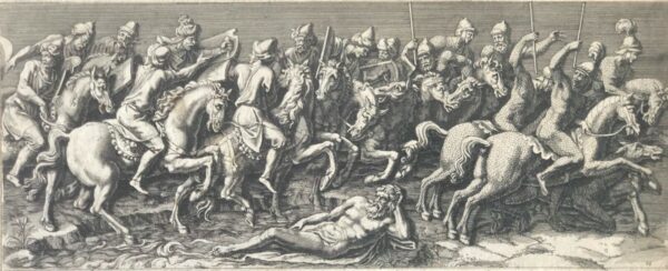 Giulio Romano Triumph Emperor Sigismond Antique Engraving Stella Boussonet 1675