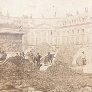 Paris Commune 1871 Vendôme Column Ruins Albumen Photograph CDV French Revolution