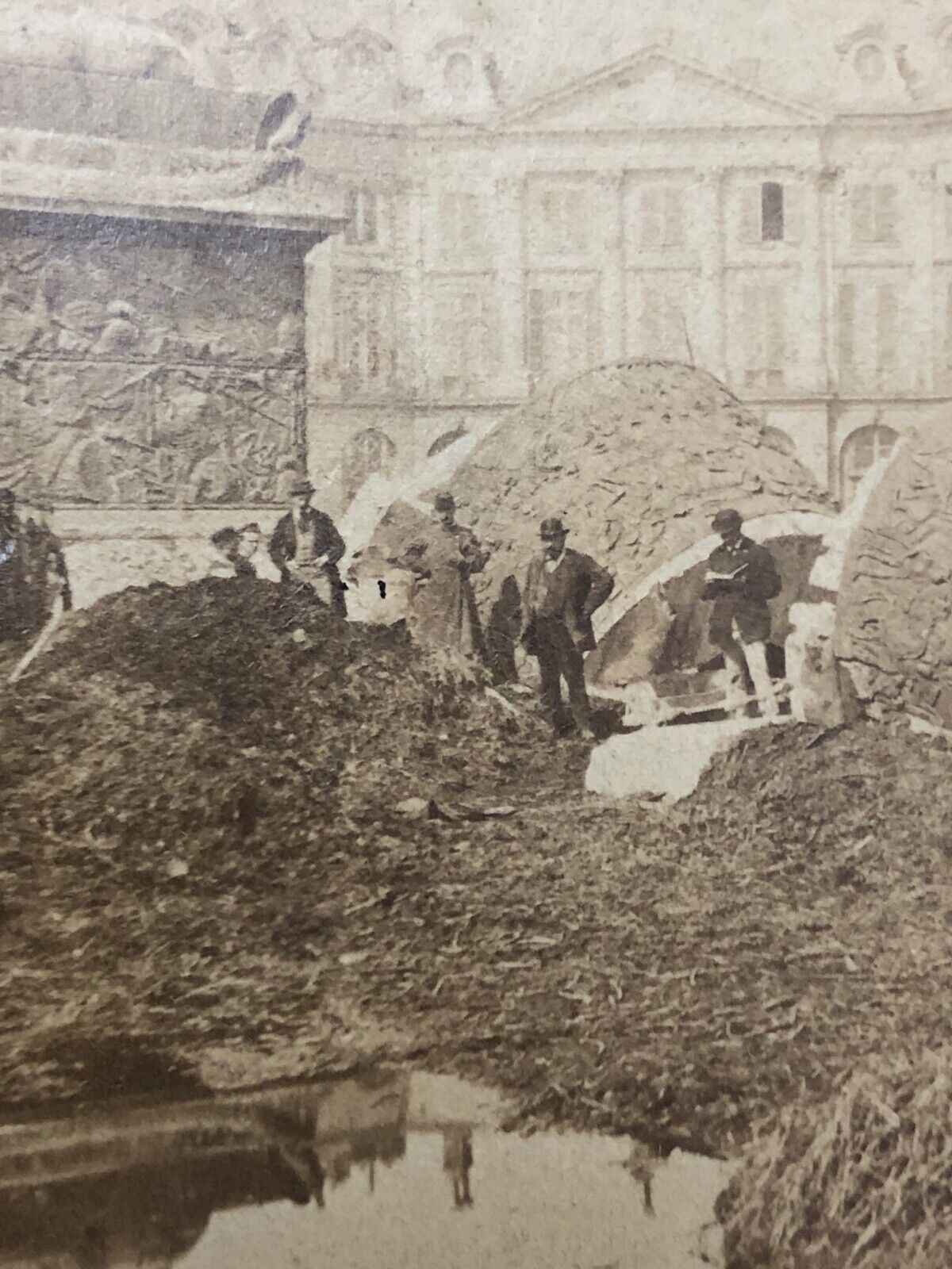 Paris Commune 1871 Vendôme Column Ruins Albumen Photograph CDV French Revolution – Image 3