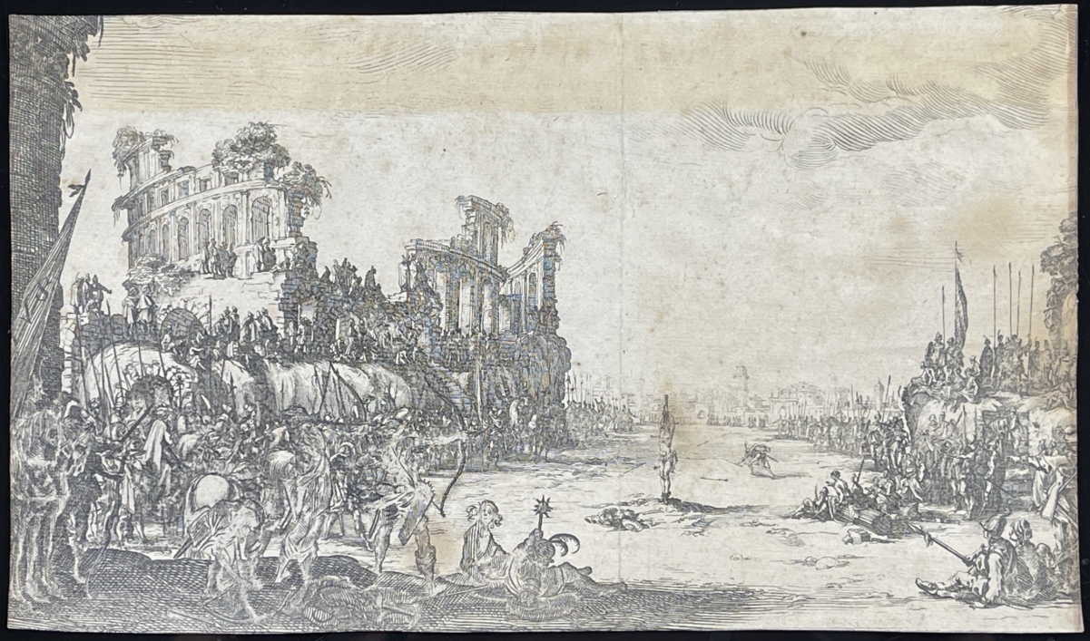 Jacques Callot 1592-1635 Martyrdom of Saint Sebastian c.1631 Rare Old Master – Image 2