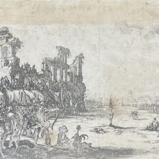 Jacques Callot 1592-1635 Martyrdom of Saint Sebastian c.1631 Rare Old Master