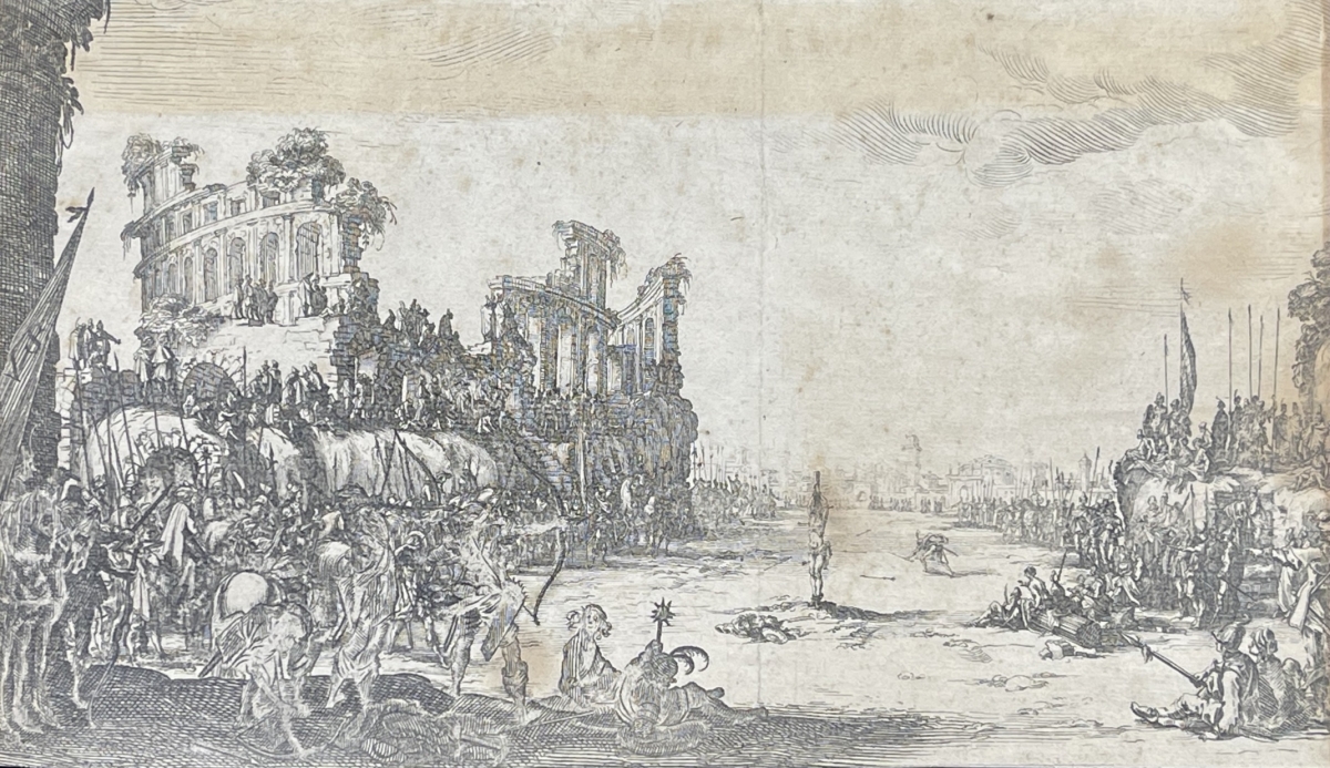 Jacques Callot 1592-1635 Martyrdom of Saint Sebastian c.1631 Rare Old Master – Image 5