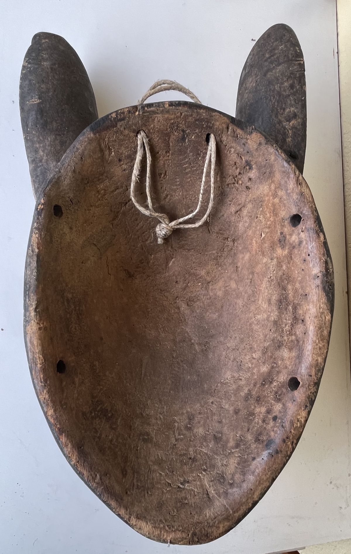 Antique Baoulé Kpan Monkey Mask Ivory Coast African Tribal Art Wood Mask – Image 6