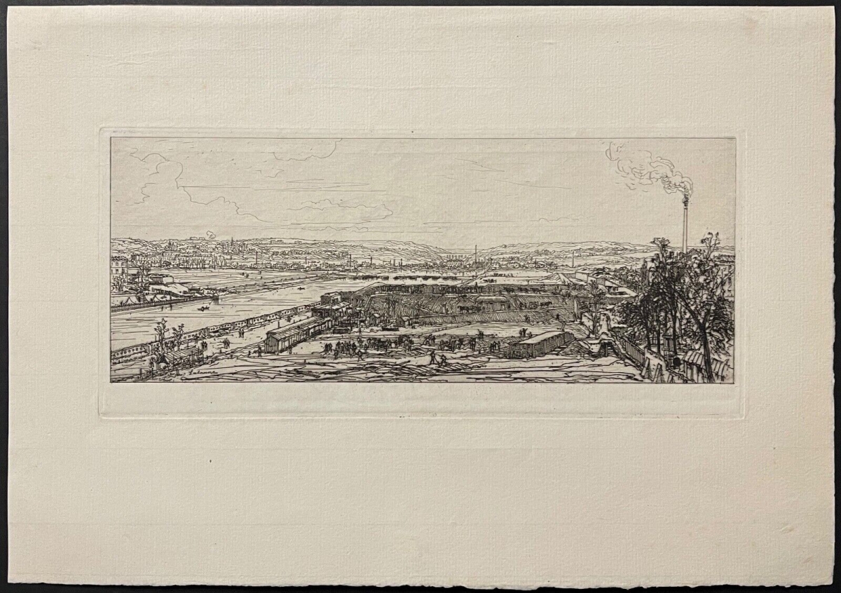Siege of Paris 1870 Maxime Lalanne View from the Pont-du-Jour Viaduct France – Image 2