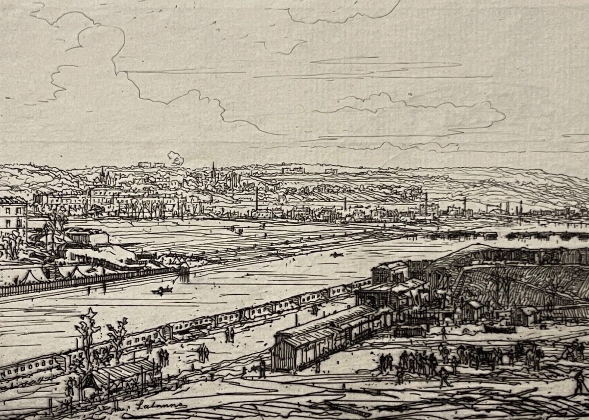 Siege of Paris 1870 Maxime Lalanne View from the Pont-du-Jour Viaduct France – Image 6