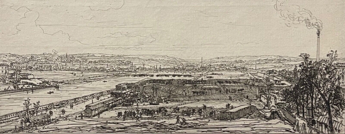 Siege of Paris 1870 Maxime Lalanne View from the Pont-du-Jour Viaduct France – Image 3