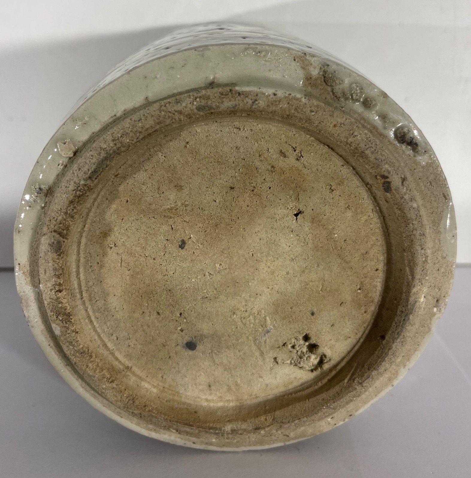 Vietnamese Blue and White Calligraphy Brush Pot 19th Century 34.5 Vietnam – Image 4