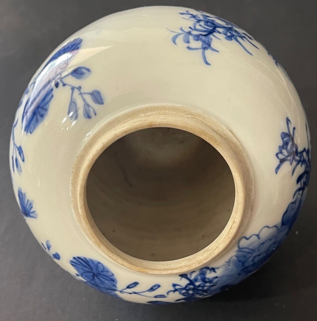 19th Century Vietnamese Bleu de Huê Blue and White Porcelain Ginger Jar – Image 8