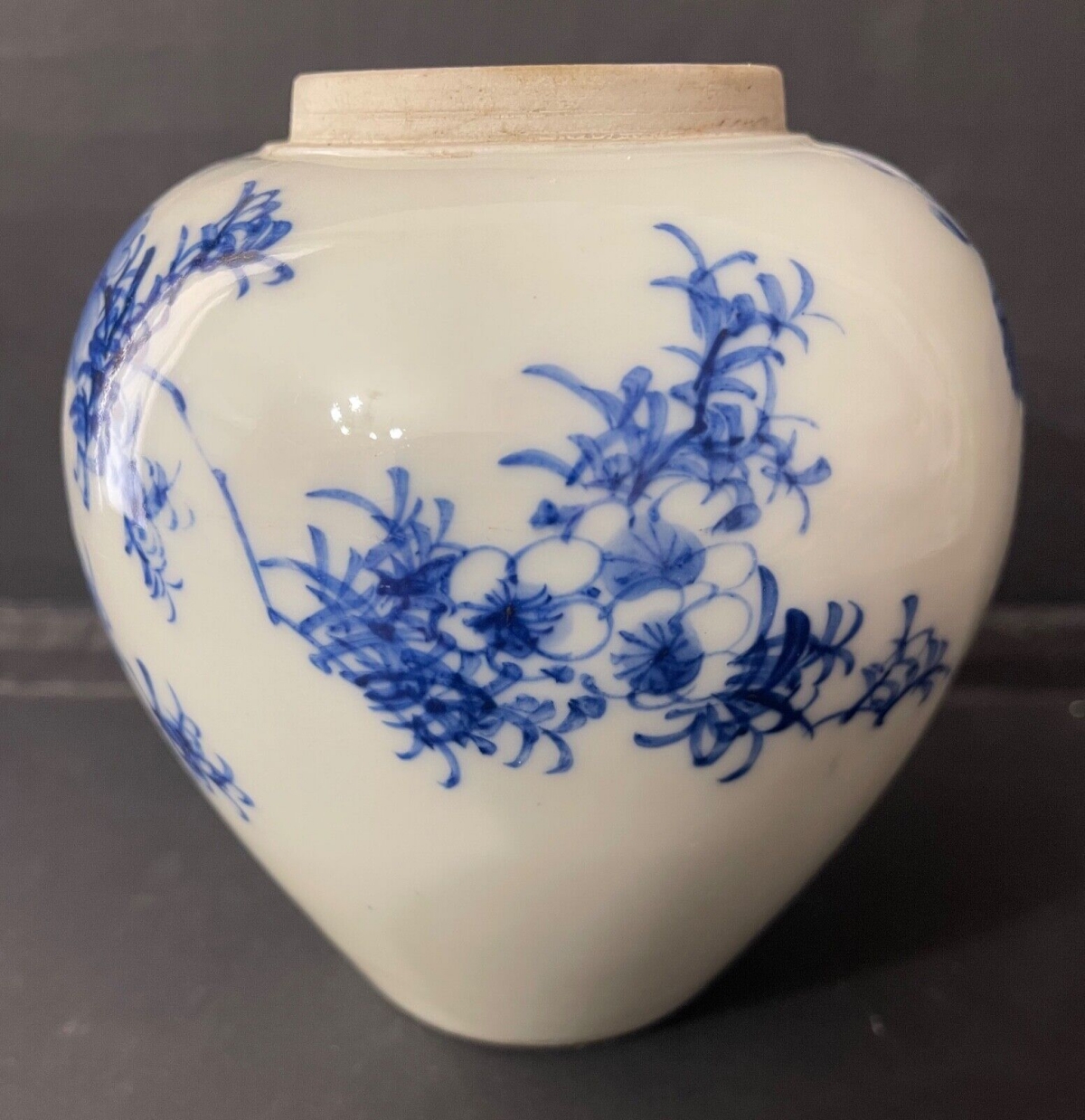 19th Century Vietnamese Bleu de Huê Blue and White Porcelain Ginger Jar – Image 3