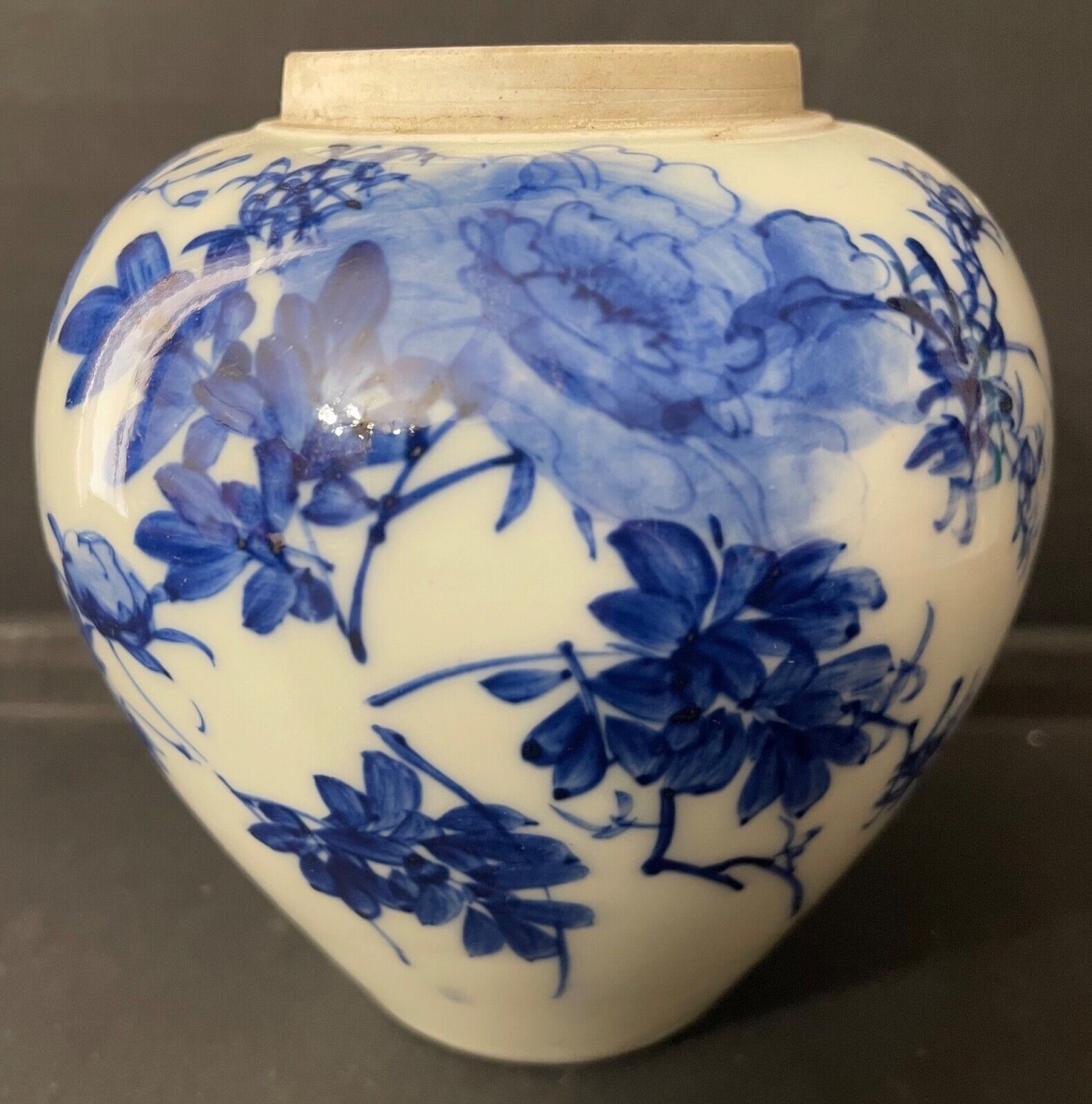 19th Century Vietnamese Bleu de Huê Blue and White Porcelain Ginger Jar – Image 2