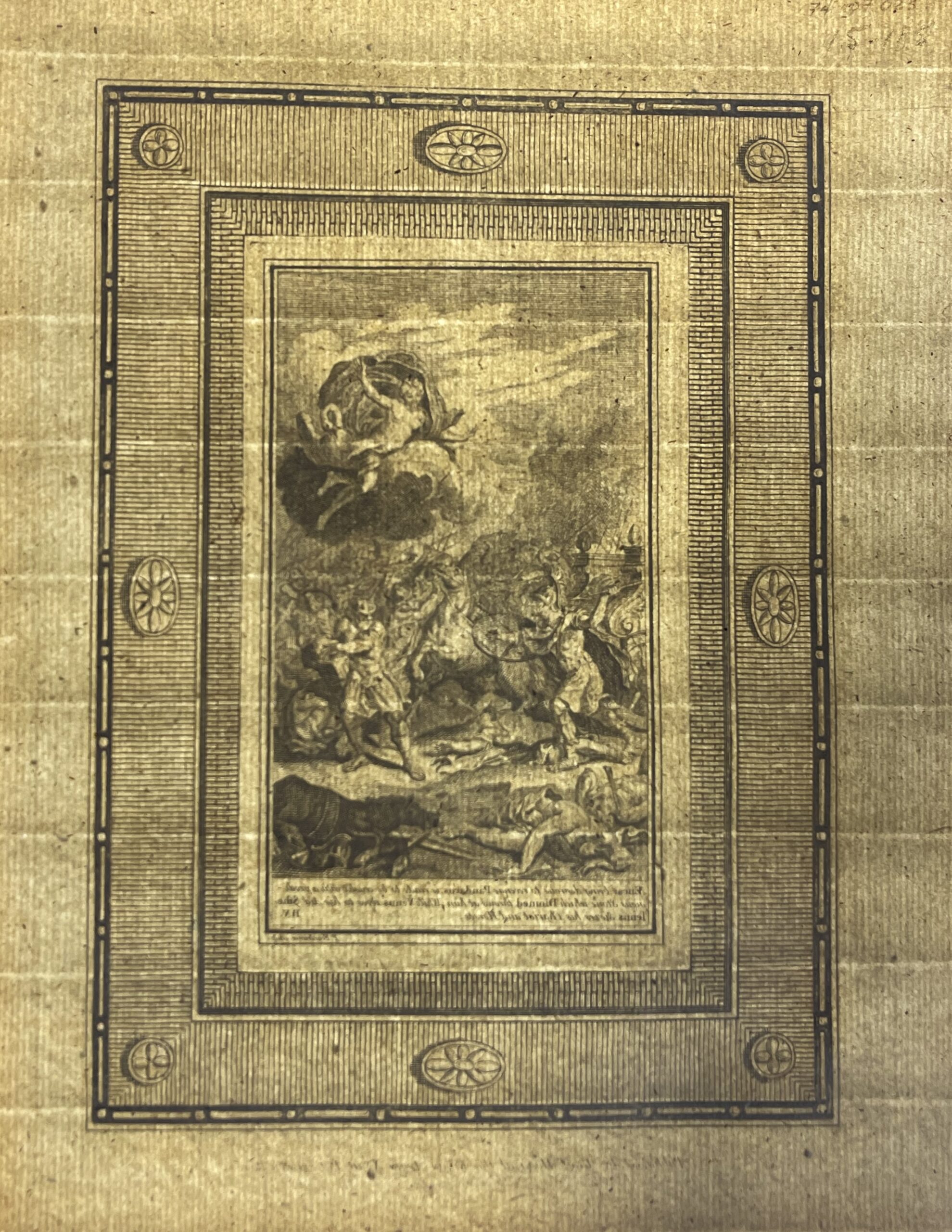 1776 Antique Engraving Aeneas Rescued by Venus Trojan War Iliad – Image 3
