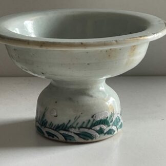 Antique Chinese Qing Dynasty Famille Rose High-Footed Offering Bowl Gaozupan 高足盤