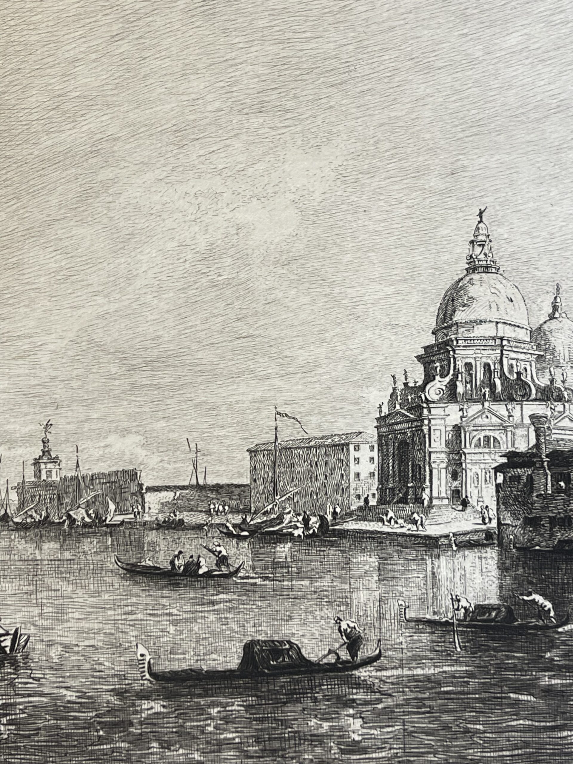 Venice Santa Maria della Salute after Francesco Guardii Engraving Greux 1882 – Image 4