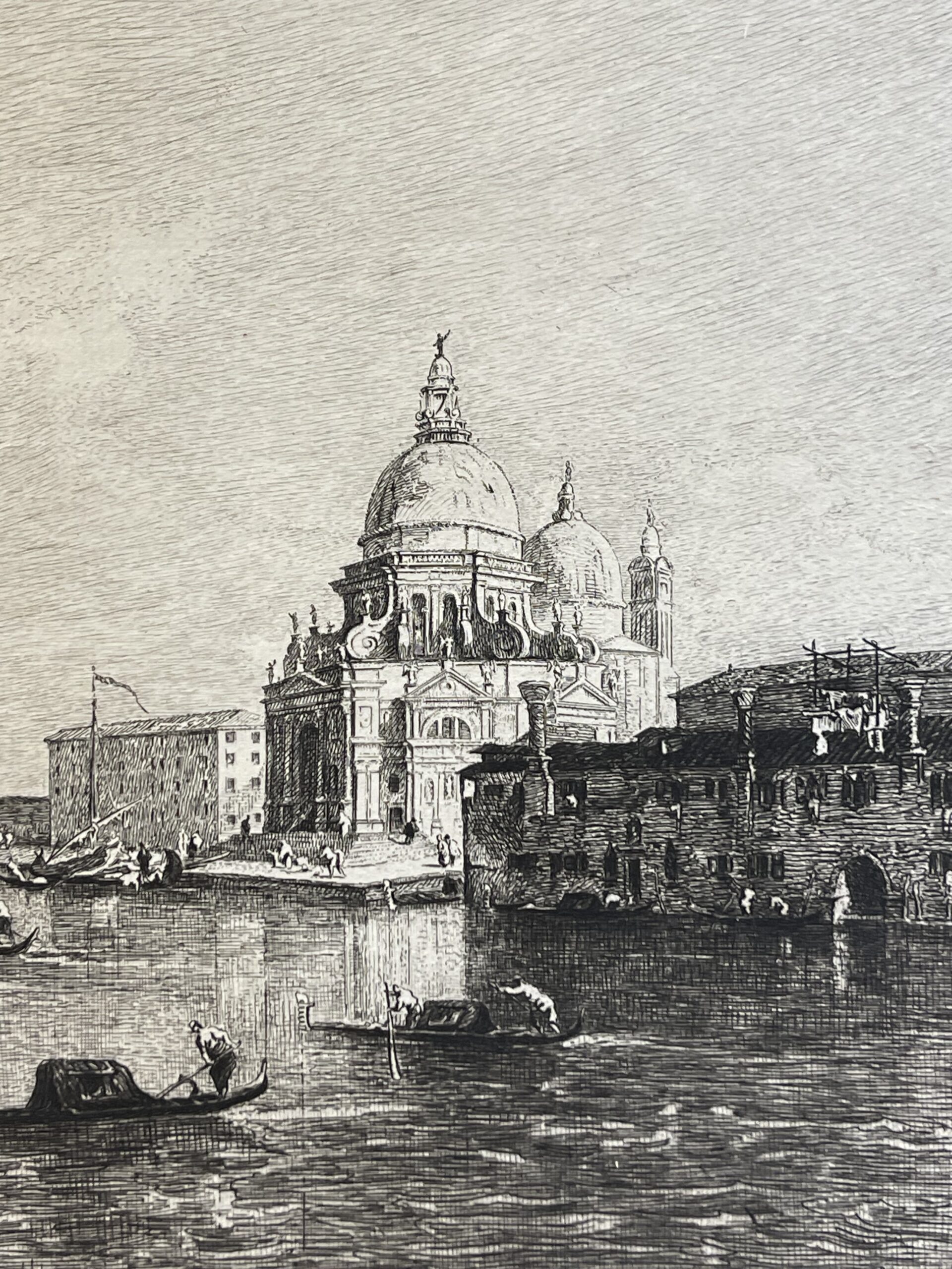 Venice Santa Maria della Salute after Francesco Guardii Engraving Greux 1882 – Image 2