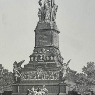 Lorelei Rock on the Rhine Germany Allemagne c 1860 Rhin Germany