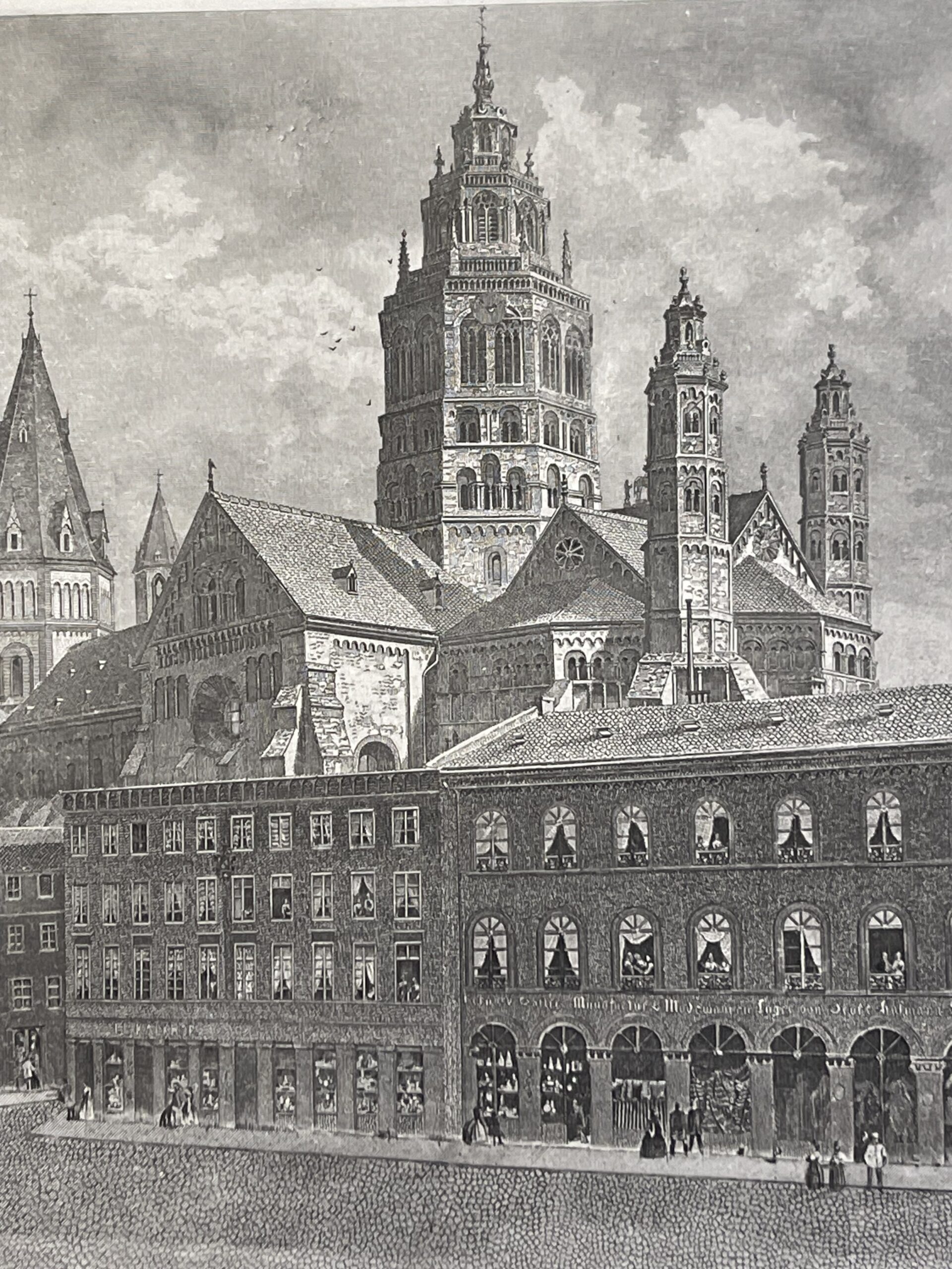 Mainz Cathedral c 1849 Deutschland Germany Rhin Mayence cathédrale Saint-Martin – Image 5