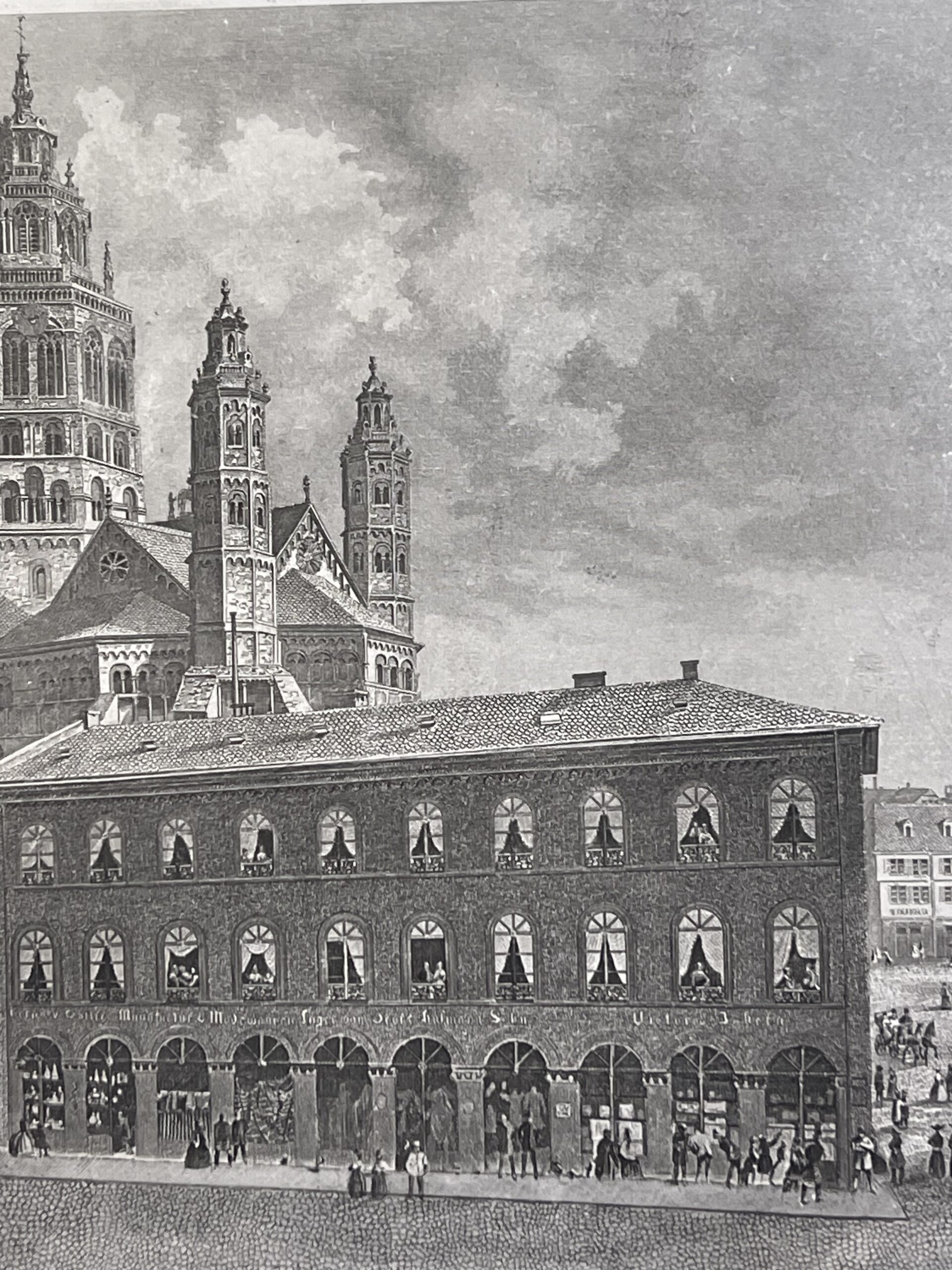 Mainz Cathedral c 1849 Deutschland Germany Rhin Mayence cathédrale Saint-Martin – Image 4