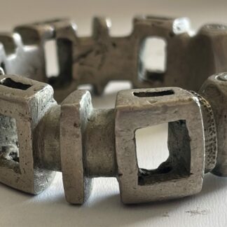 Antique Nupe Bronze Cuff Bracelet Nigeria African Tribal 19th Century Afrique