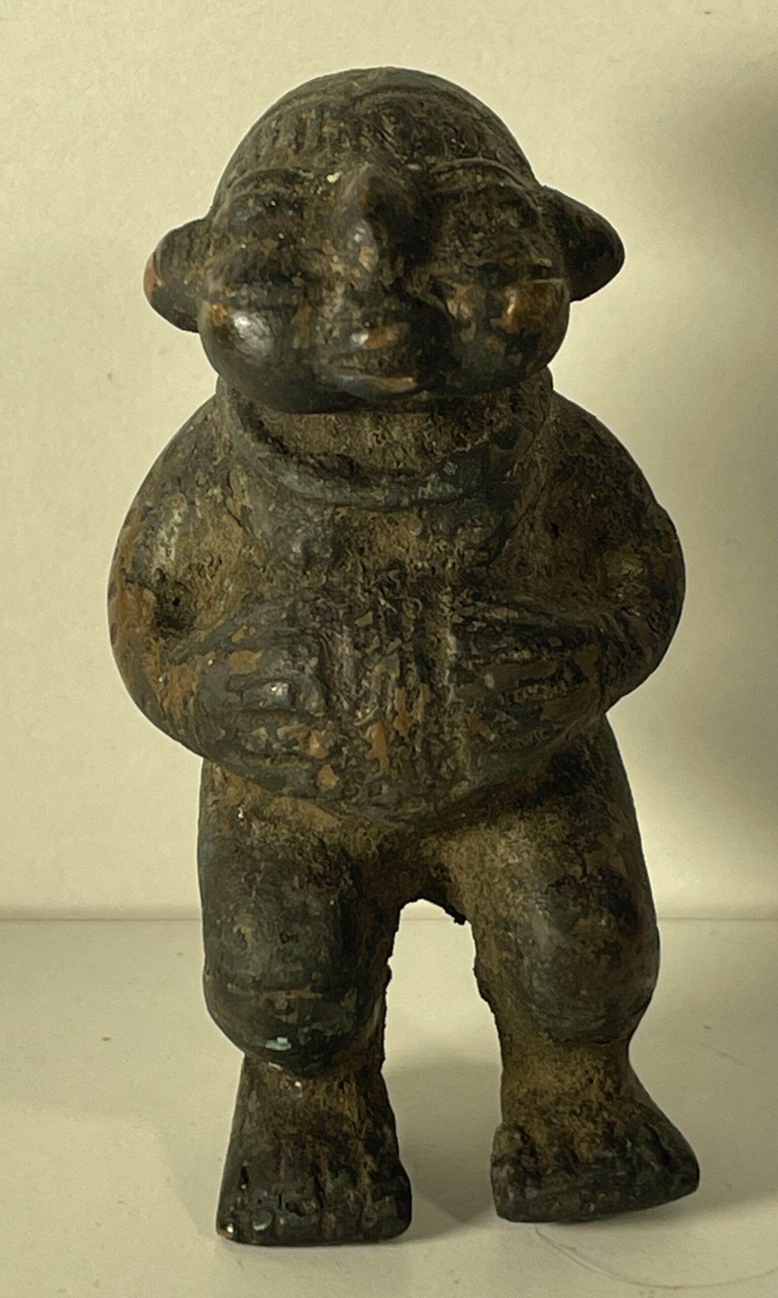 Tikar Cameroon Bronze Mother Child Figure African Tribal Art