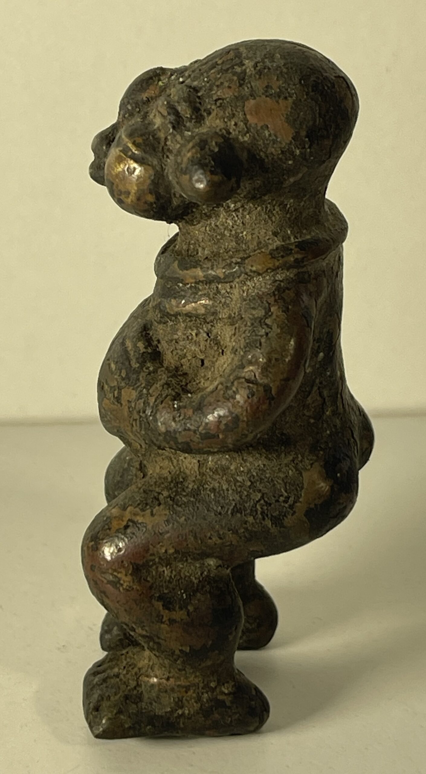 Tikar Cameroon Bronze Mother Child Figure African Tribal Art – Image 6