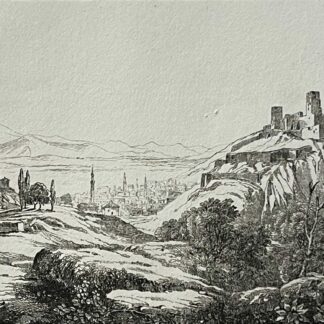 Grèce Orchomenos Greece Ancient Arcadia Antique Engraving c1835