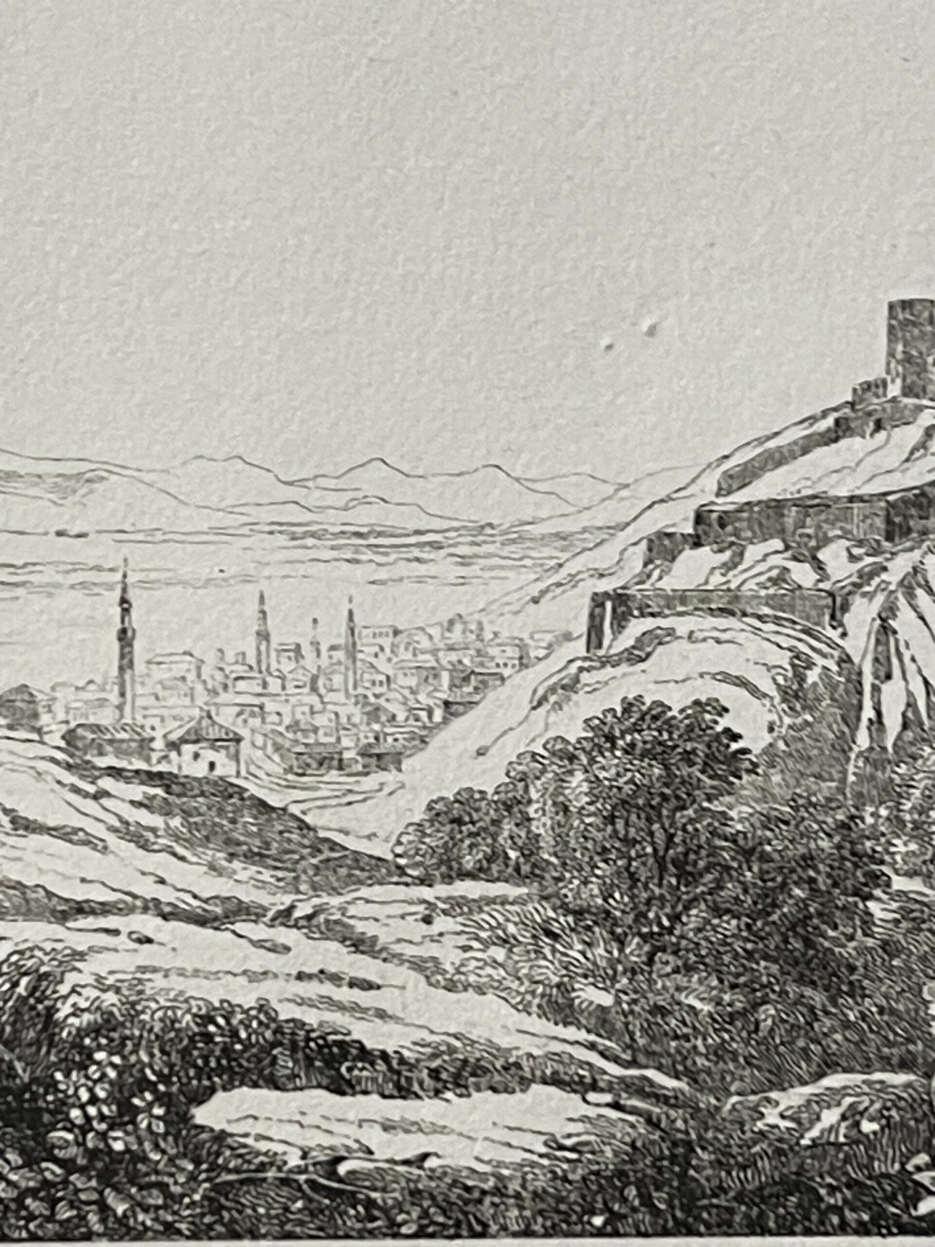 Grèce Orchomenos Greece Ancient Arcadia Antique Engraving c1835 – Image 5