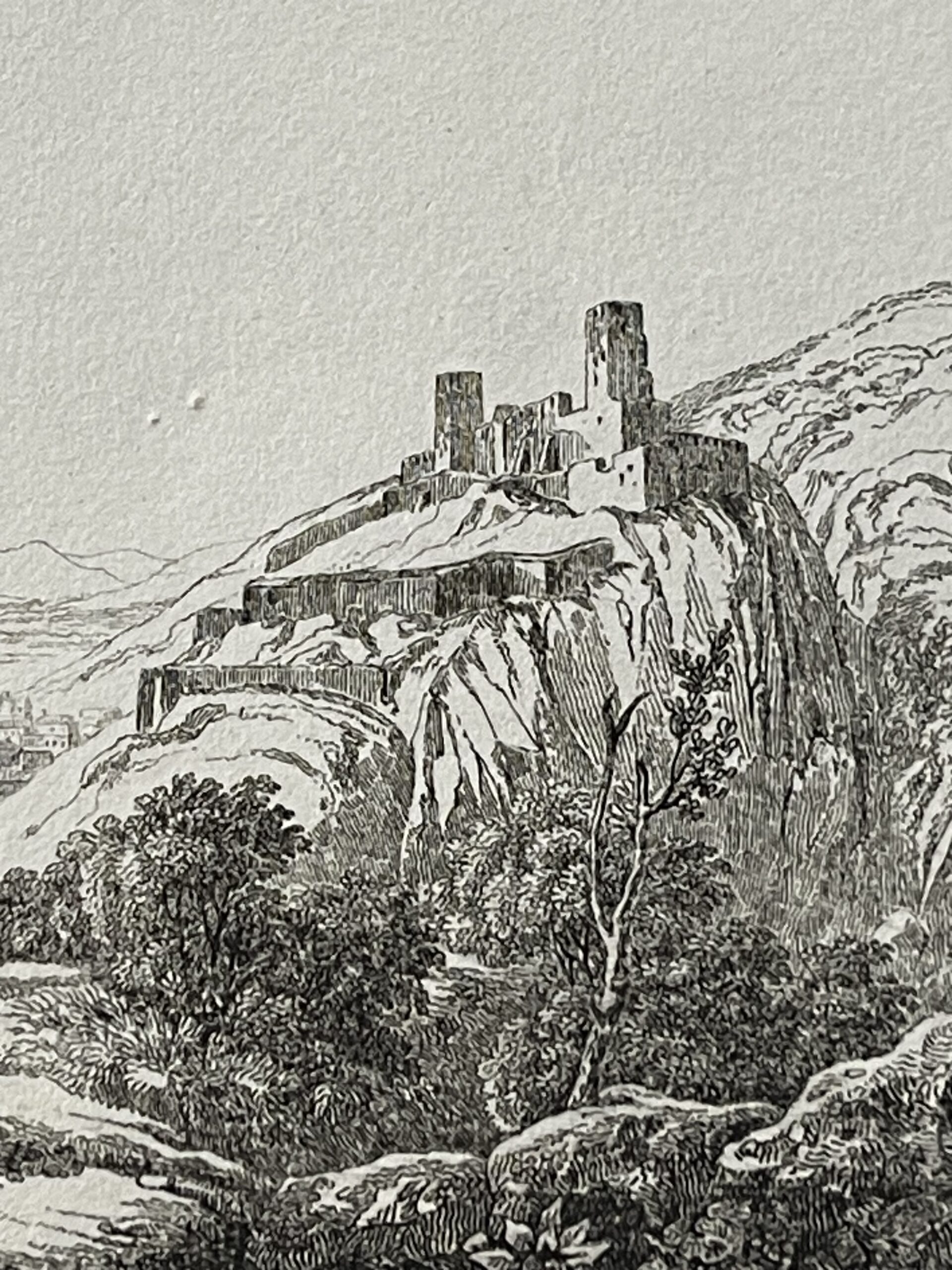 Grèce Orchomenos Greece Ancient Arcadia Antique Engraving c1835 – Image 4