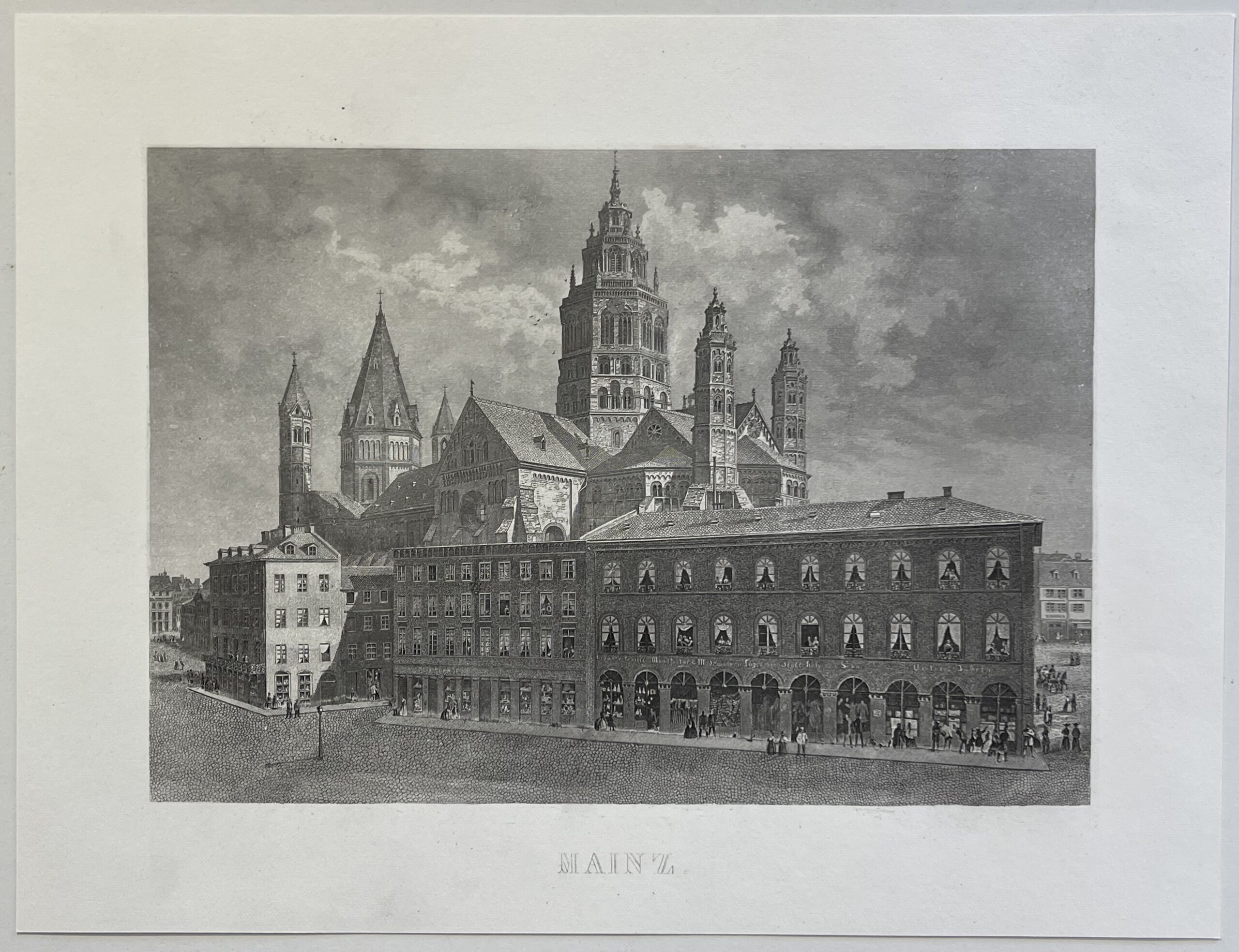 Mainz Cathedral c 1849 Deutschland Germany Rhin Mayence cathédrale Saint-Martin – Image 2