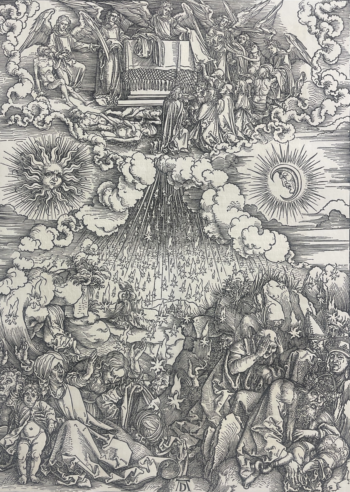 Albrecht Dürer Apocalypse Fifth and Sixth Seals 20th Century Facsimile Print
