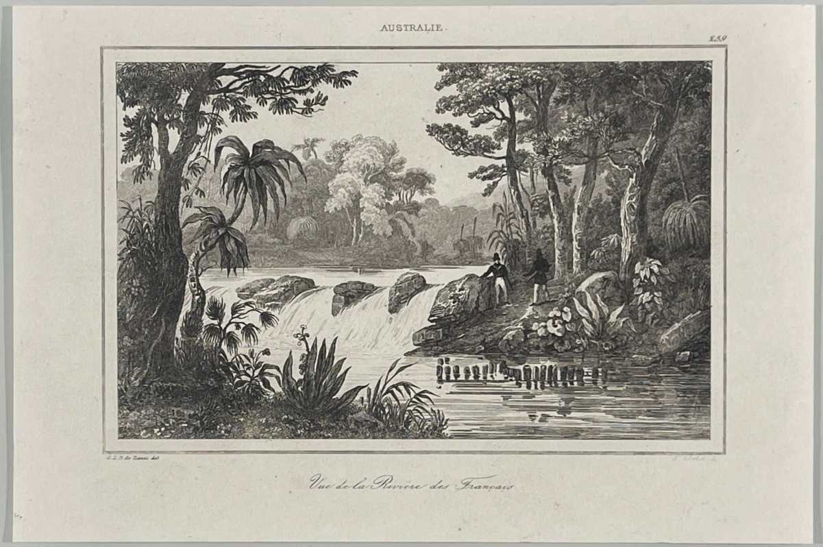 Australie Océanie Rivière des Français gravure de 1837 – Image 2