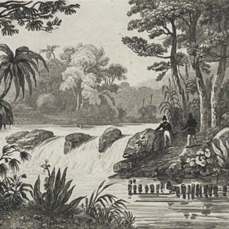 Australie Océanie Rivière des Français gravure de 1837