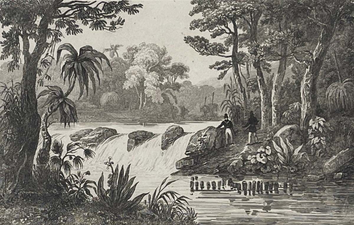 Australie Océanie Rivière des Français gravure de 1837
