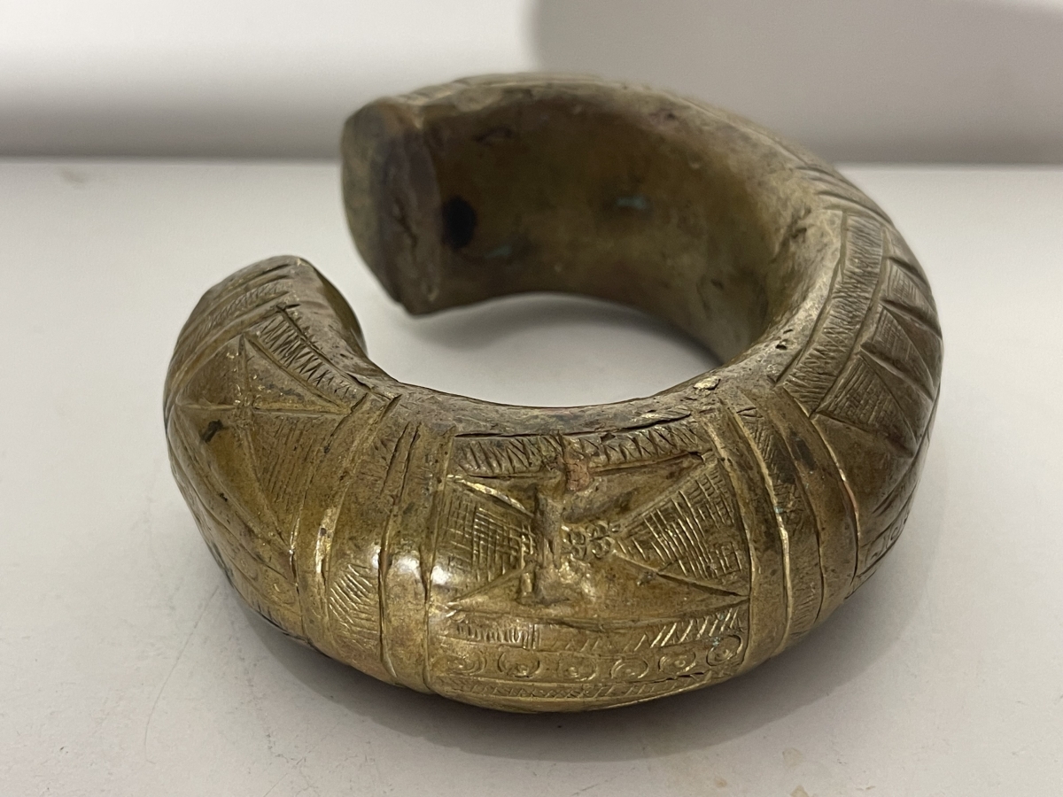 Cameroon Bamoun Bamileke Bronze Manilla Currency Bracelet 1880 Grassfields – Image 7