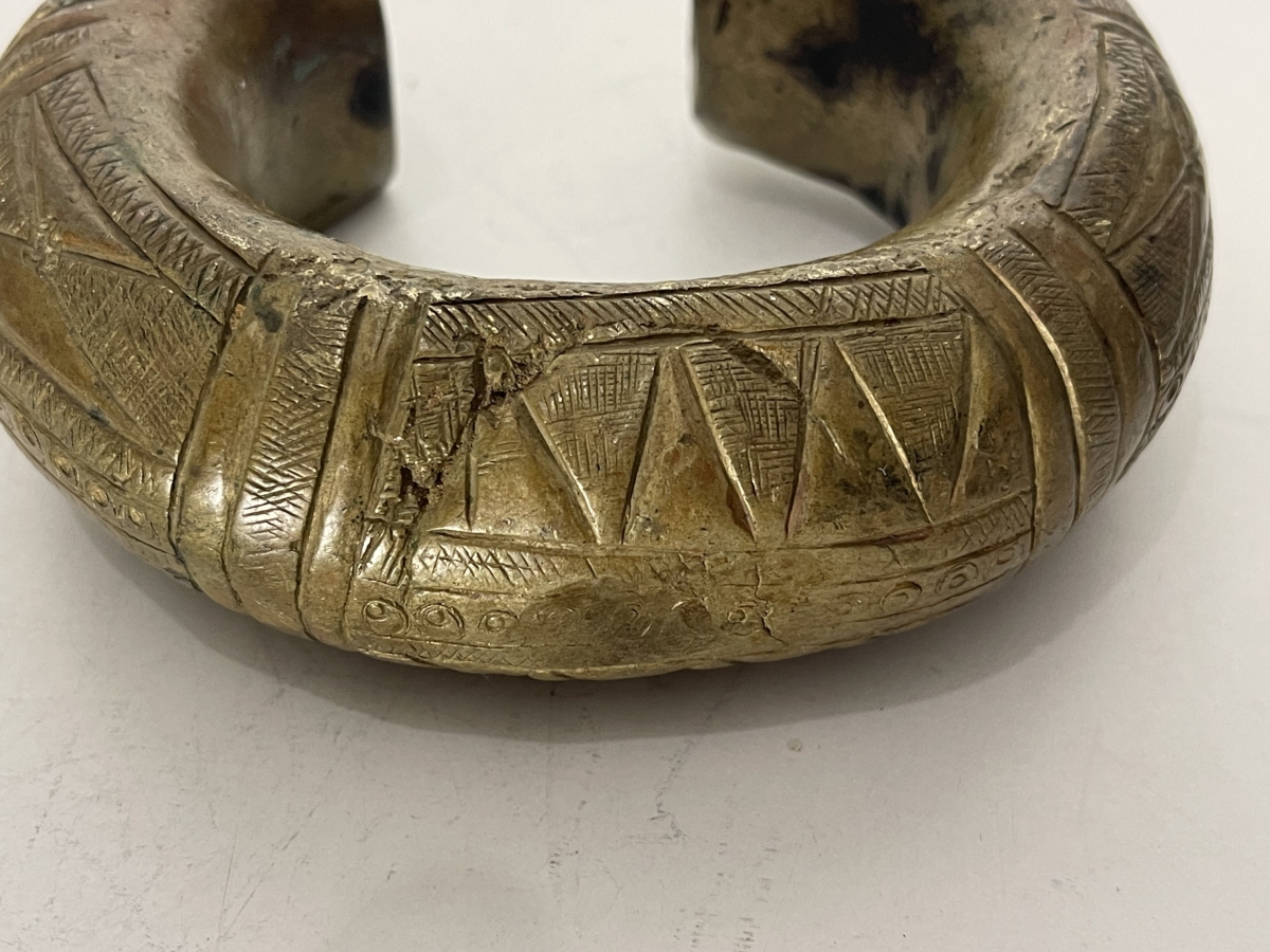 Cameroon Bamoun Bamileke Bronze Manilla Currency Bracelet 1880 Grassfields – Image 4