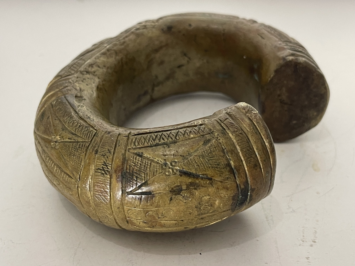 Cameroon Bamoun Bamileke Bronze Manilla Currency Bracelet 1880 Grassfields – Image 2