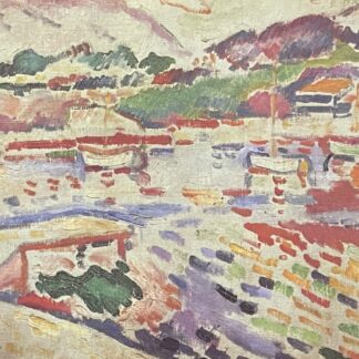Georges Braque L'Estaque Marseille 1906 Ship Menu Heliogravure 1964