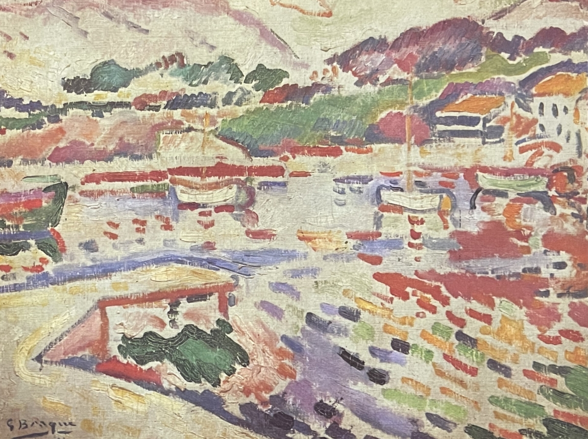 Georges Braque L'Estaque Marseille 1906 Ship Menu Heliogravure 1964