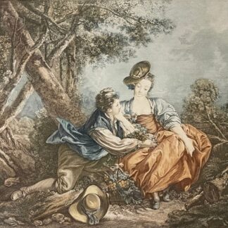 The Delights of Autumn – François Boucher Engraving by Jean Daullé XVIII