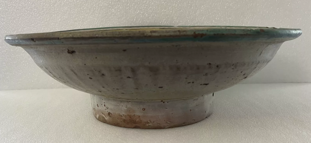 Fès Morocco Antique Pottery Dish 18th 19th Century Islamic – Image 3
