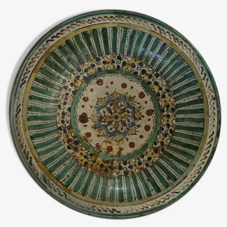 Fès Morocco Antique Pottery Dish 18th 19th Century Islamic
