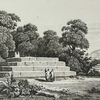 Tonga Engraving 1836 Tuʻi Tonga Royal Tomb Fai-Toka Sacred Monument Pacific