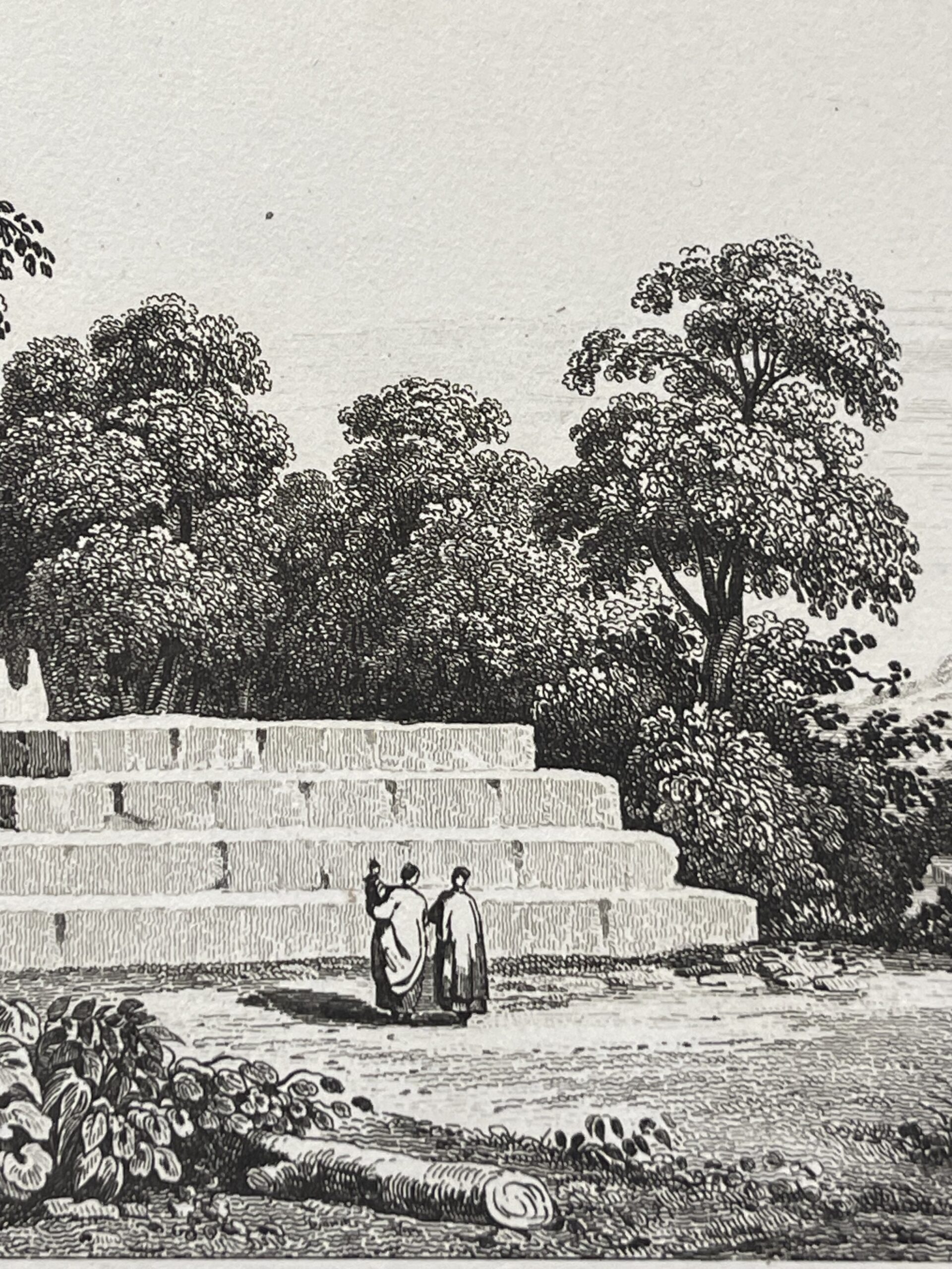 Tonga Engraving 1836 Tuʻi Tonga Royal Tomb Fai-Toka Sacred Monument Pacific – Image 4