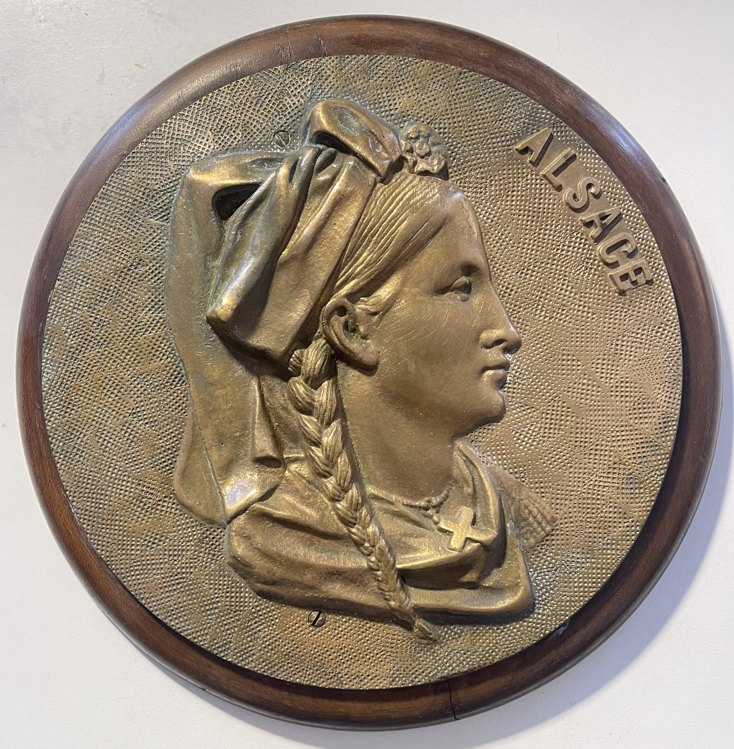 Alsace France 19th Century Bronze Medallion After Jean Louis Grégoire – Image 5