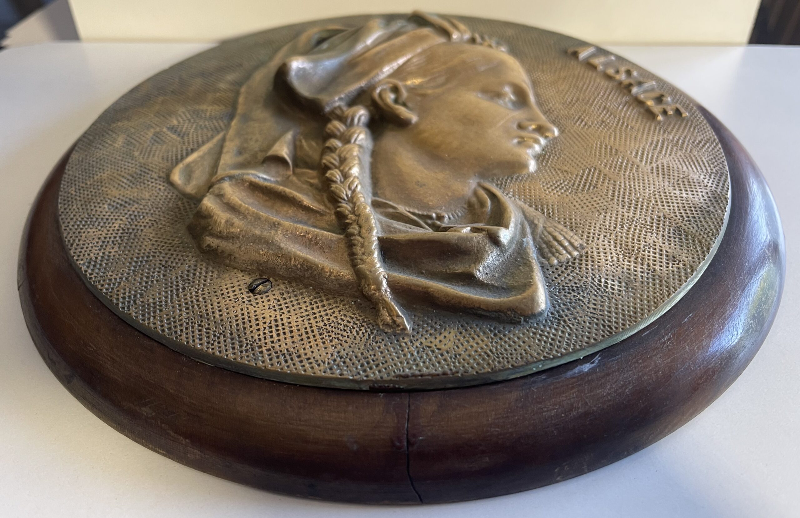 Alsace France 19th Century Bronze Medallion After Jean Louis Grégoire – Image 4