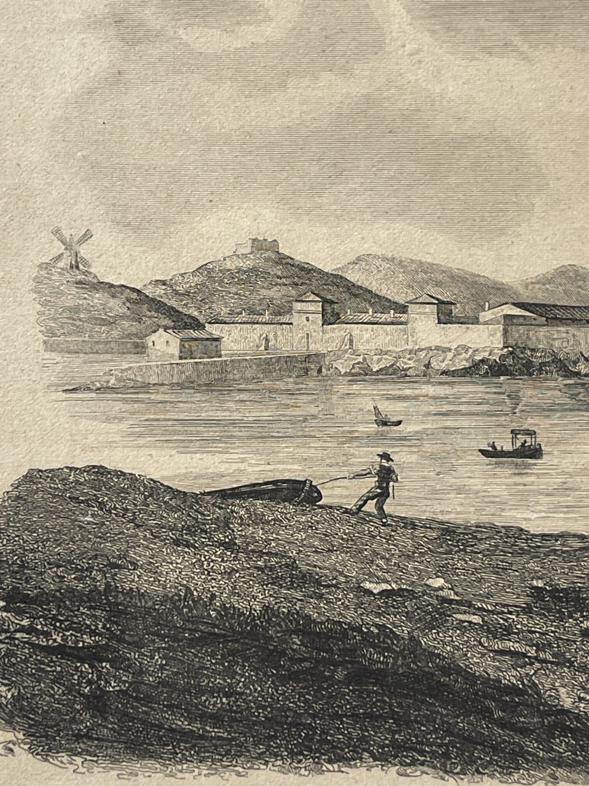 Marseille France Lazaret Harbor Quarantine c.1840 vieilles infirmeries Catalans – Image 7
