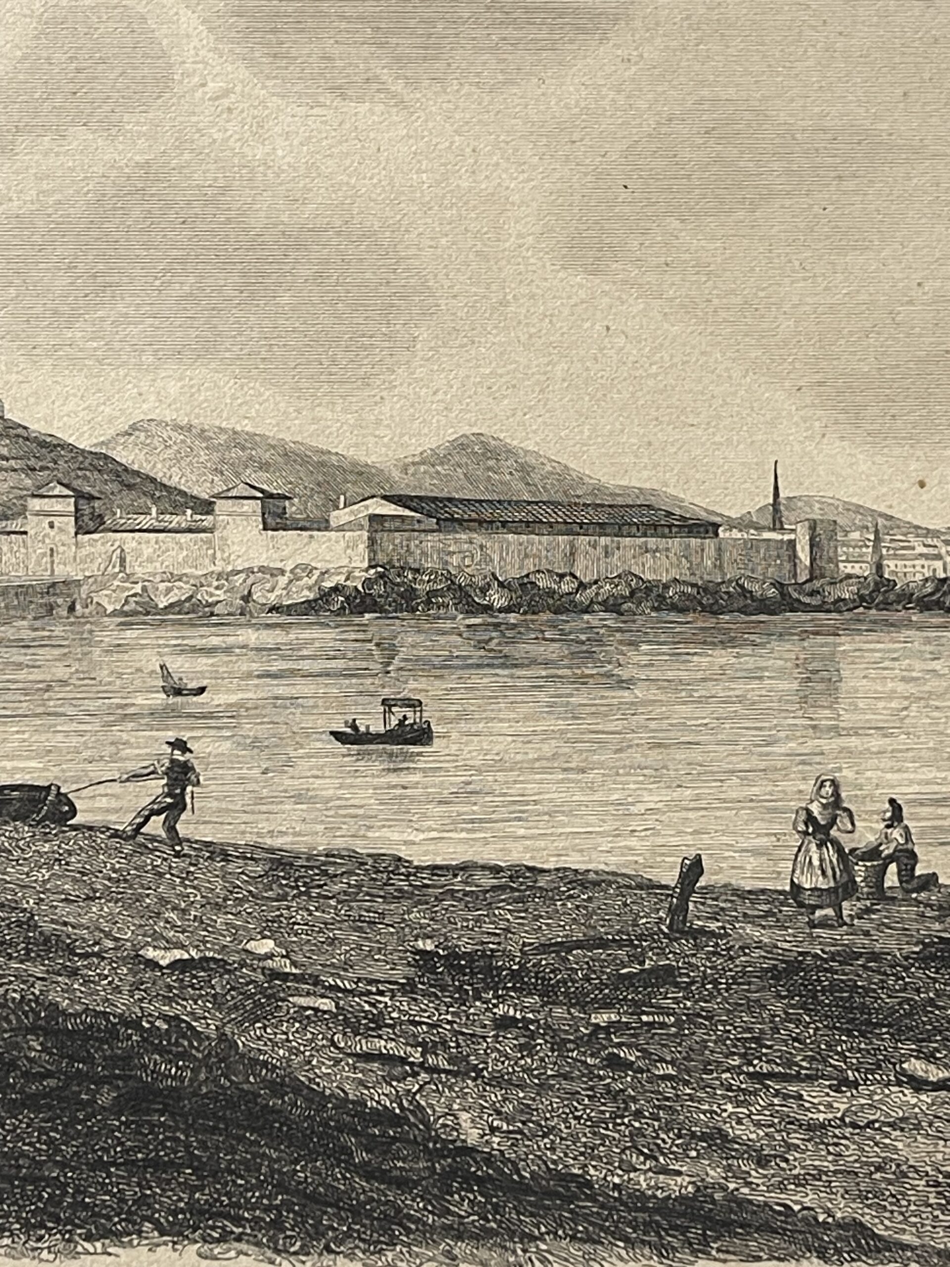 Marseille France Lazaret Harbor Quarantine c.1840 vieilles infirmeries Catalans – Image 6