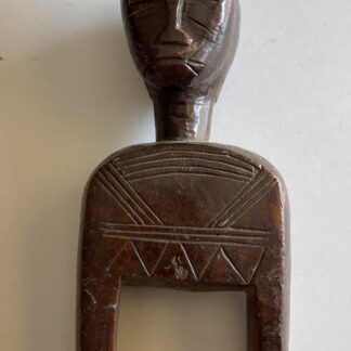 Côte d’Ivoire Baoulé Poulie de métier à tisser anthropomorphe ancienne Pulley