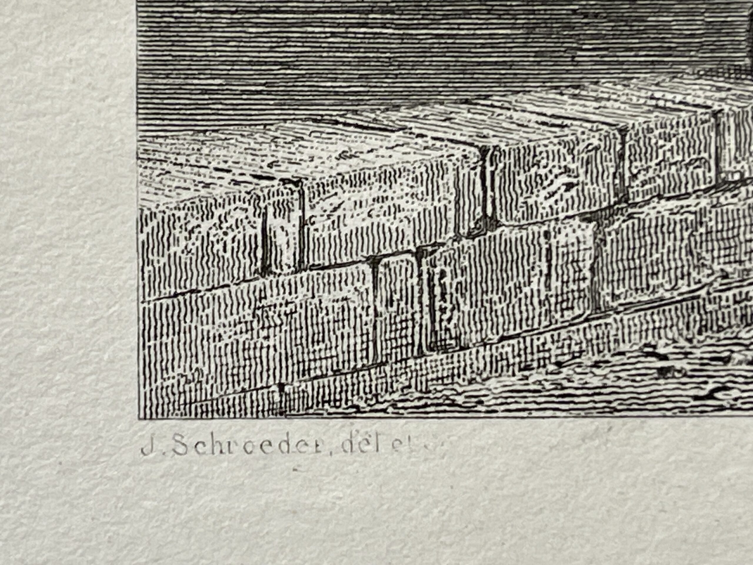 Florence Italy Ponte Santa Trinita Antique Engraving J Schroeder c 1858 Italie – Image 4