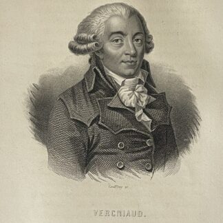 Pierre Vergniaud French Revolution Girondin Antique 1845 Guillotine France
